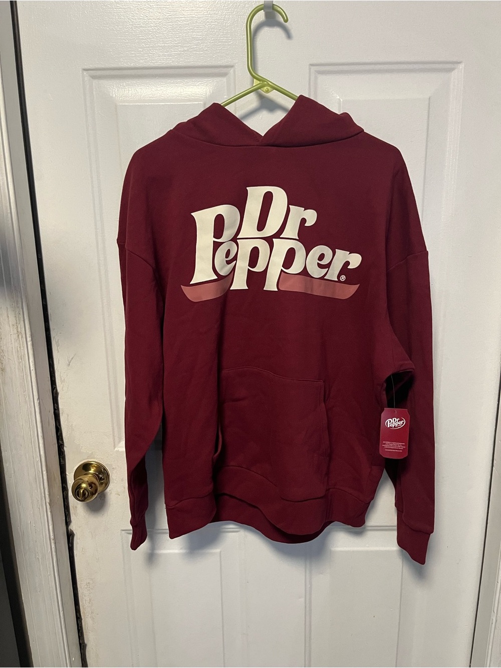Men's Dr Pepper authentic hoodie size small oversized NWT